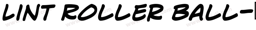 Lint Roller Ball字体转换